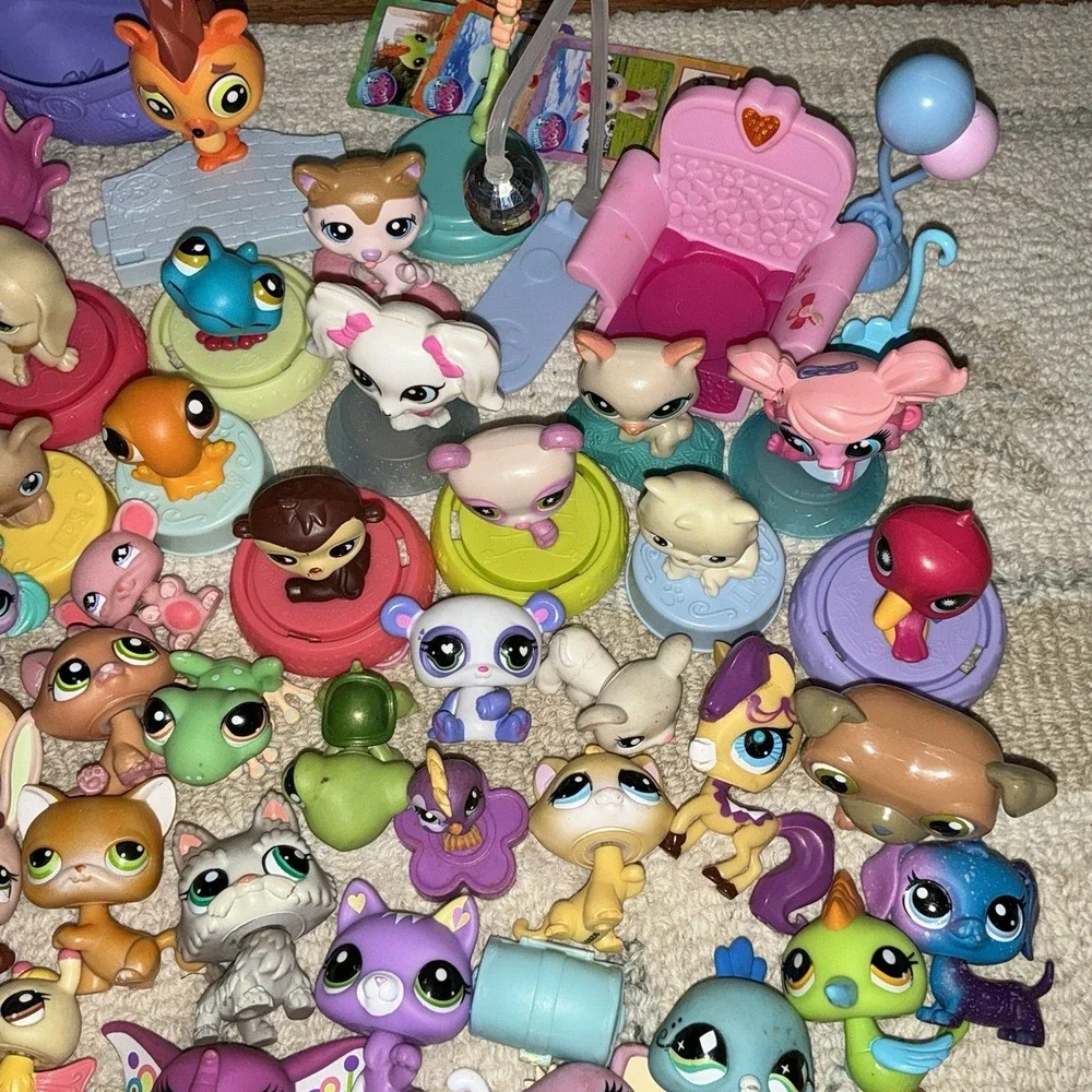 LPS Littlest Pet Shop Lot 125 Mixed Vintage Dogs Cats Birds Y2K-present